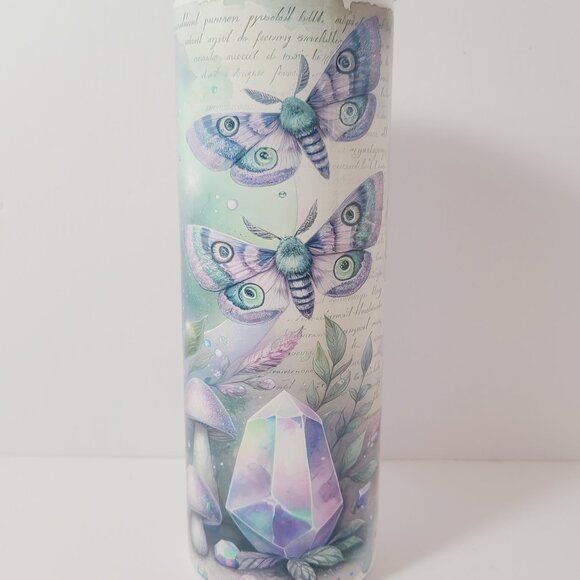 Enchanted Owl & Crystal Tumbler | 20 oz | Sublimated by The Crowing Hen ✨ - Picture 3 of 6
